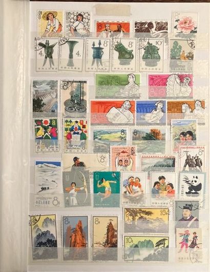 null Une collection de timbres de Chine neufs et oblitérés.