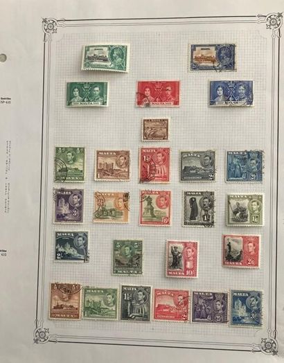 null 1 Collection de timbres Malte neufs et oblitérés