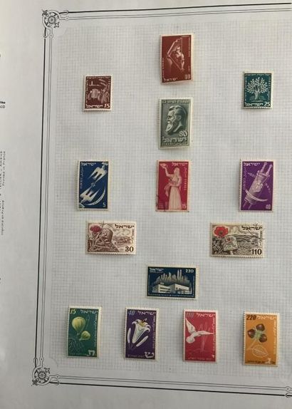 null 1 Collection de timbres Israël neufs et oblitérés