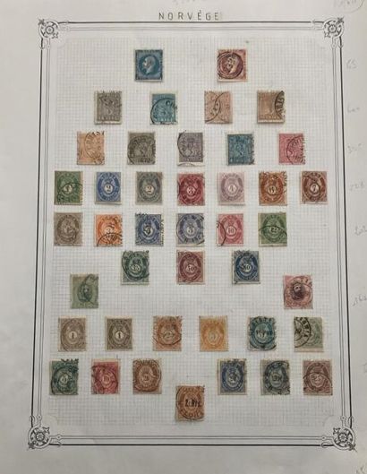 null 1 Collection de timbres Norvège neufs et oblitérés quelques bonnes valeurs