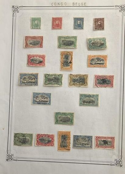 null 1 Collection de timbres Congo Belge neufs et oblitérés