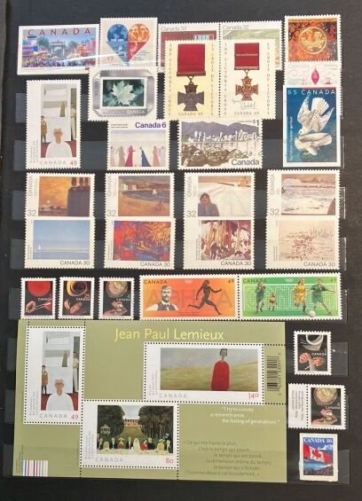 null 1 Collection de timbres Canada neufs et oblitérés.