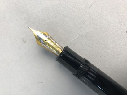 null MONTBLANC MEISTERSTUCK N° 4810, un stylo plume en résine noire plume marquée...