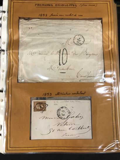 null 4 albums de timbres France et colonies anciens oblitérés dont un album PHILATELIE...