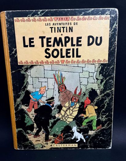 null HERGE * Les Aventures de TINTIN "Le temple du soleil" Casterman dos jaune 4ème...