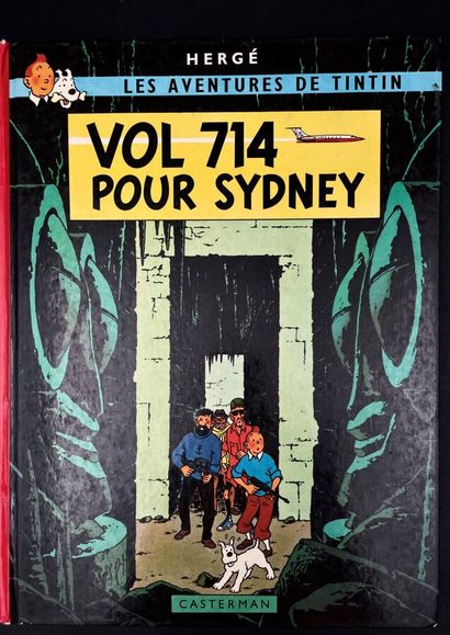 null HERGE * Les Aventures de TINTIN "Vol 714 pour Sydney" Casterman dos rouge 4ème...