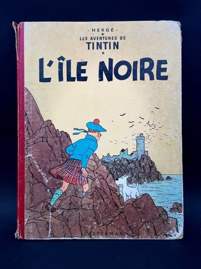 null HERGE * Les Aventures de TINTIN "L'île noire" Casterman tirage de 1956 (ordre...