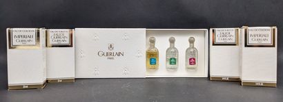 GUERLAIN-3 GUERLAIN-3

Lot comprenant quatre échantillons de parfum ainsi qu'un coffret....
