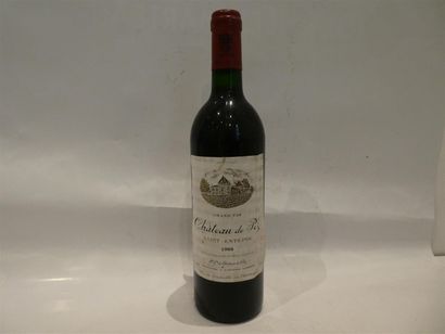 null Château de PEZ, Saint-Estèphe 1988, 1 bouteille (contre-étiquette partiellement...
