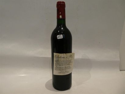 null Château de PEZ, Saint-Estèphe 1988, 1 bouteille (contre-étiquette partiellement...