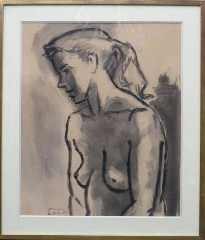 null Paul COLIN (1892-1985)
Buste de femme nue
Lavis signée en bas à gauche
58 x...