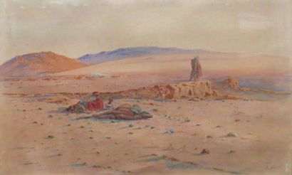 null Alphonse BIRCK (1859-1942)
Paysage orientaliste animé
Aquarelle signée en bas...