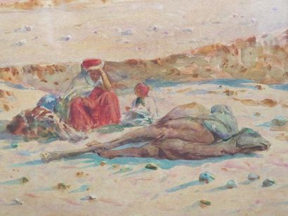 null Alphonse BIRCK (1859-1942)
Paysage orientaliste animé
Aquarelle signée en bas...