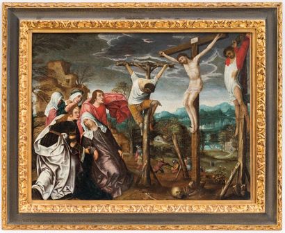 null ECOLE FLAMANDE XVIIe
Crucificxion
Huile sur toile
50 x 64 cm
(réentoilage)