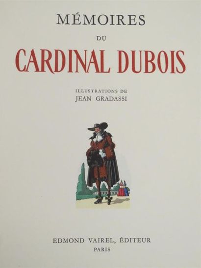 null [DUBOIS]. MÉMOIRES DU CARDINAL DUBOIS. Paris, Vairel, 1949. Quatre volumes en...