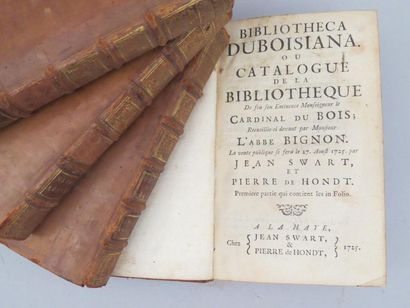 [BIBLIOGRAPHIE]. BIBLIOTHECA DUBOISIANA