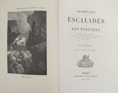 null LECLERCQ (Jules). Promenades et escalades dans les Pyrénées.
In-8 broché, couverture...