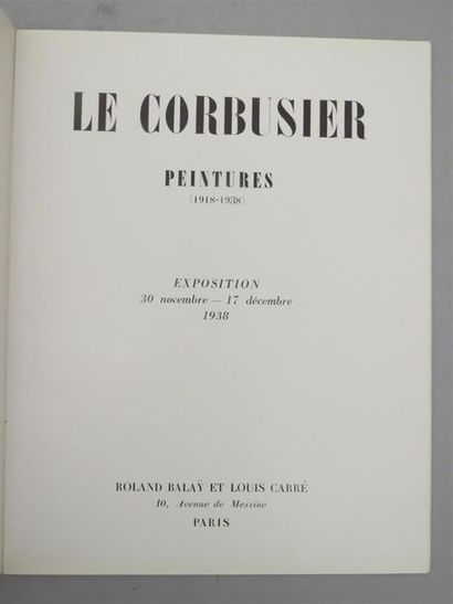 null LE CORBUSIER. Vers une architecture. Paris, Editions Vincent, Fréal & Cie, sans...