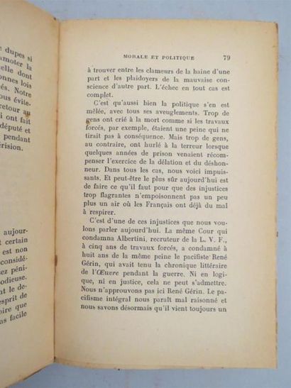 null CAMUS (Albert). ACTUELLES. Chroniques 1944-1948. Paris, Gallimard, 1950. In-12...