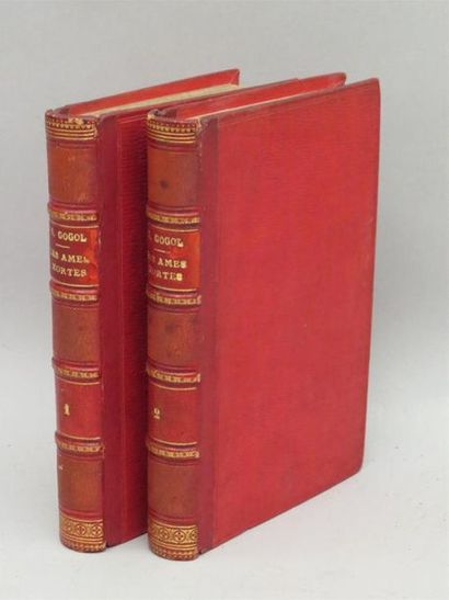 null GOGOL (Nicolas). LES ÂMES MORTES. Paris, Hachette, 1859. Deux volumes in-12...
