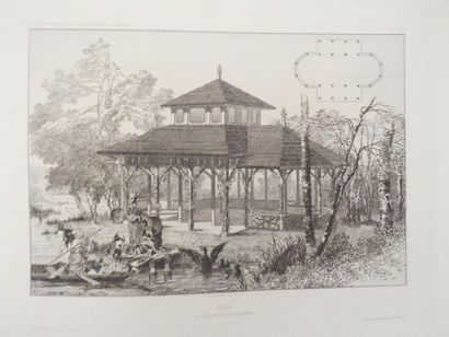 null [JARDINS]. BOUSSARD (J.). Constructions et décorations pour jardins. Kiosques...