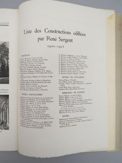 null [BÉTOURNÉ (R.)] René Sergent architecte 1865-1927. Paris, Horizons de France,...