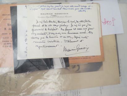 RECUEIL DE LETTRES AUTOGRAPHES adressées à l'abbé Casy RIVIÈRE RECUEIL DE LETTRES...