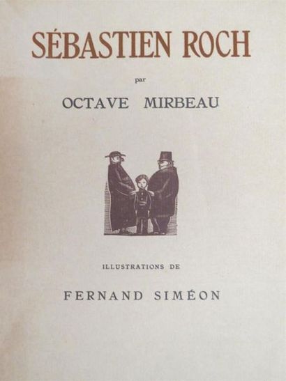 null MIRBEAU (Octave).	SÉBASTIEN ROCH. Paris, Mornay, 1926. Petit in-8 broché, couverture...