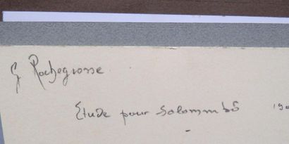 null Georges Antoine ROCHEGROSSE (1859-1938)
Etude pour Salommbô
Crayon sur calque...