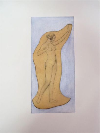 null Georges Antoine ROCHEGROSSE (1859-1938)
Etude de nue féminin
Crayon sur calque
29...