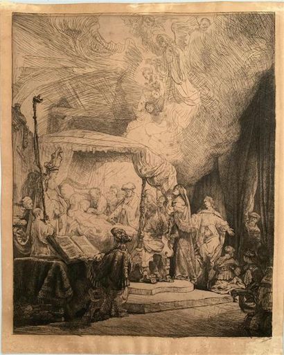 null REMBRANDT van RIJN (1606-1669)
La mort de la Vierge.
Héliogravure
39 x 30,8...