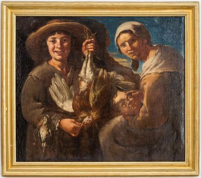 null Giacomo Francesco CIPPER (1664-1736), dit "IL TODESCHINI"
Famille de paysans
Huile...