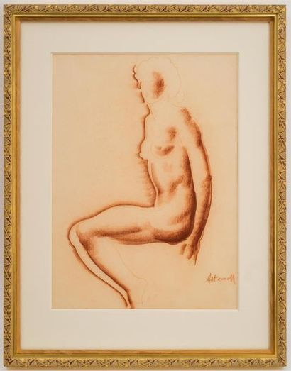 null Georges ARTEMOFF (1892-1965)
Nu féminin
Sanguine signée en bas à droite
Vue...