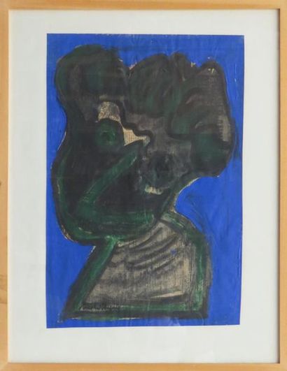 null Michel CHAPUIS (1925 - 2004)
Composition abstraite
Acrylique sur papier, signé...