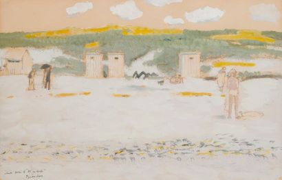 null Maurice BRIANCHON (1899-1979)
"La grande plage, Bretagne"
Gouache sur papier...