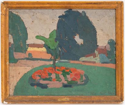 null Jules MARCEL-LENOIR (1872-1931)
Parterre de fleurs
Huile sur toile marouflée...