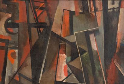 Youla CHAPOVAL (1919-1951) Youla CHAPOVAL (1919-1951)
Composition cubiste 
Huile...