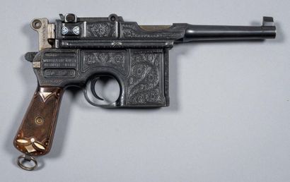 Exceptionnel pistolet Mauser C96 type Bolo. Calibre 7x63 Mauser Exceptionnel pistolet...
