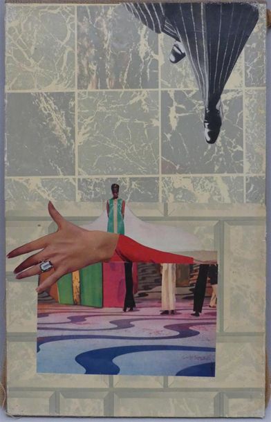 null Pierre JOURDA (1931-2007)
Au pied du mur, 1965
Collage sur toile
61 x 38 cm
Numéro...