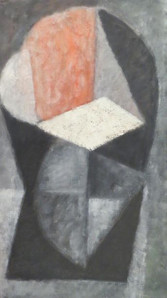 null Pierre JOURDA (1931-2007)
Composition au losange blanc, 1958
Huile sur toile
112...