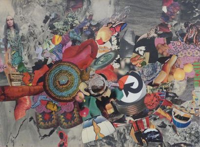 null Pierre JOURDA (1931-2007)
Colère d'écoute, 1967
Collage sur toile
73 x 100 cm
Numéro...