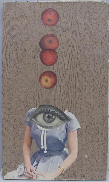 null Pierre JOURDA (1931-2007)
Absence de Guillaume Tel, 1965
Collage sur toile
55...