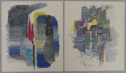 null Pierre JOURDA (1931-2007)
Sans titre
Deux pastels sur papiers
32 x 28 cm