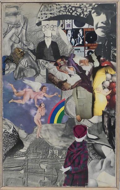 null Pierre JOURDA (1931-2007)
Sans titre, 1967
Collage sur toile
61 x 38 cm
Numéro...