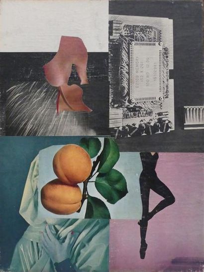 null Pierre JOURDA (1931-2007)
Sans titre, 1965
Collage sur toile
61 x 46 cm
Numéro...