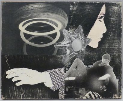 null Pierre JOURDA (1931-2007)
Oui c'est une vierge, 1966
Collage sur toile
33 x...