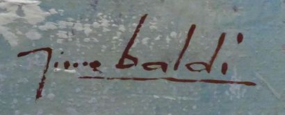 null Pierre BALDI (1919)
Panoramique de Saint-Jean de Luz
Huile sur toile signée...