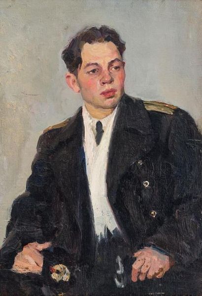 null ECOLE RUSSE, milieu XXe
Portrait d'homme en uniforme
Huile sur toile
38,5 x...