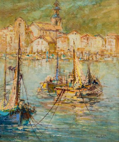 null Pierre BALDI (1919)
Le quai Maurice Ravel à Ciboure
Huile sur toile signée en...