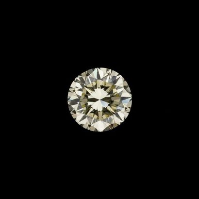 null Diamant taille brillant, 1.08 carat, pureté VVS2, couleur N-R, aucune fluorescence,...
